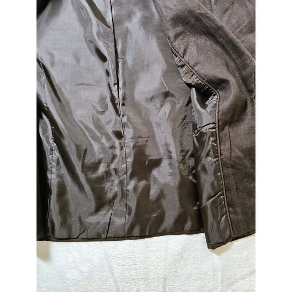 Willi Smith Women's Blazer & Pant Linen Suit - Brown - 8/10 - Picture 7 of 16